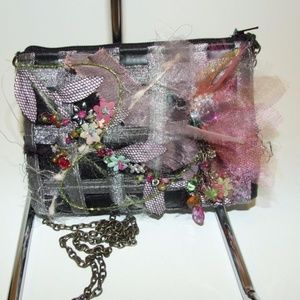 Mary Frances Beaded Silk Floral Evening Bag